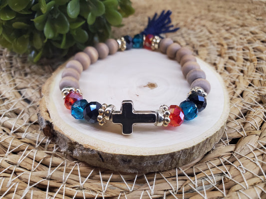 Navy Cross Diffuser Bracelet