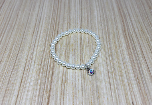 Austrian Crystal Pearl Baby Bracelet