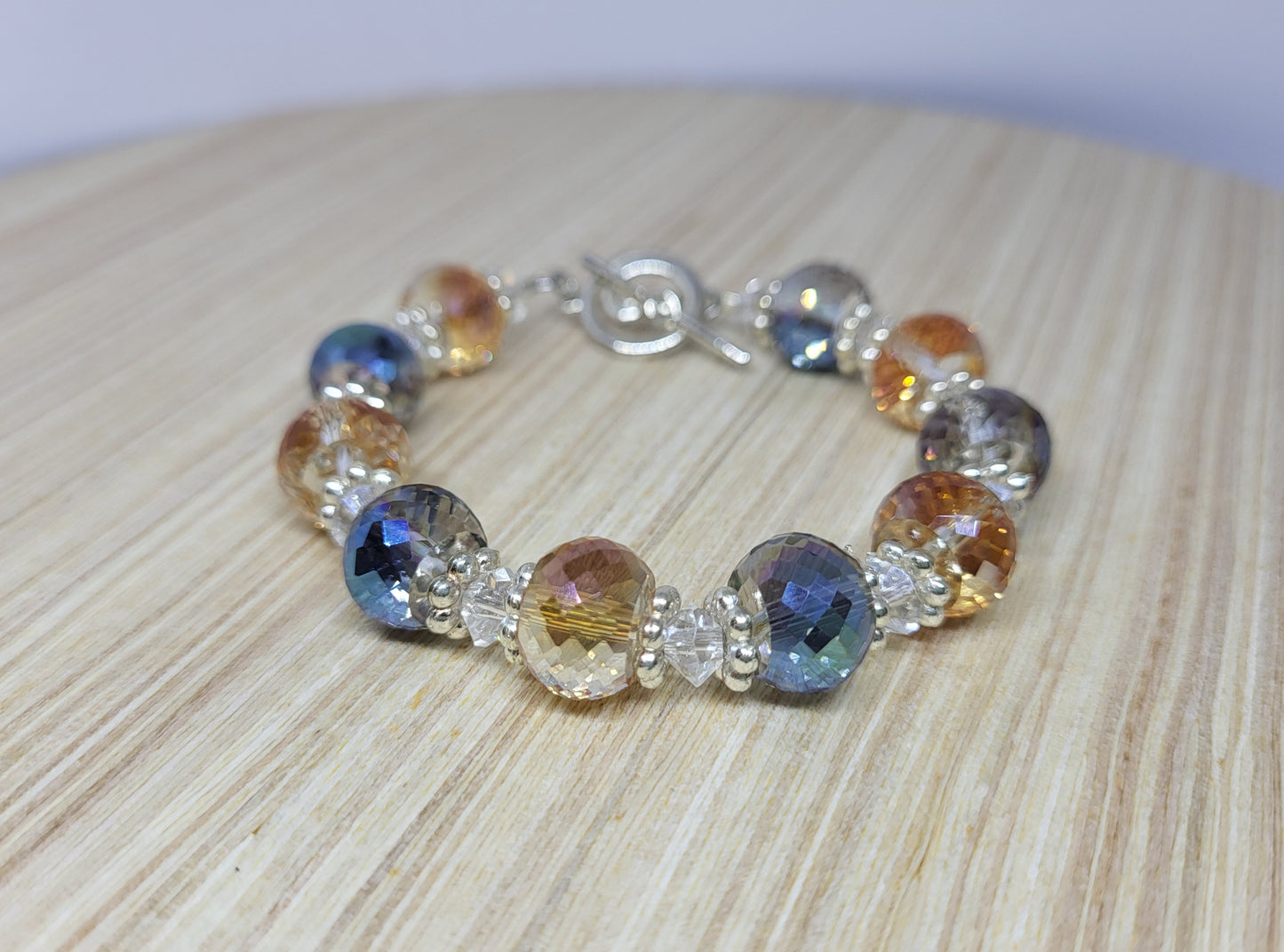 Copper Blues Crystal Bracelet