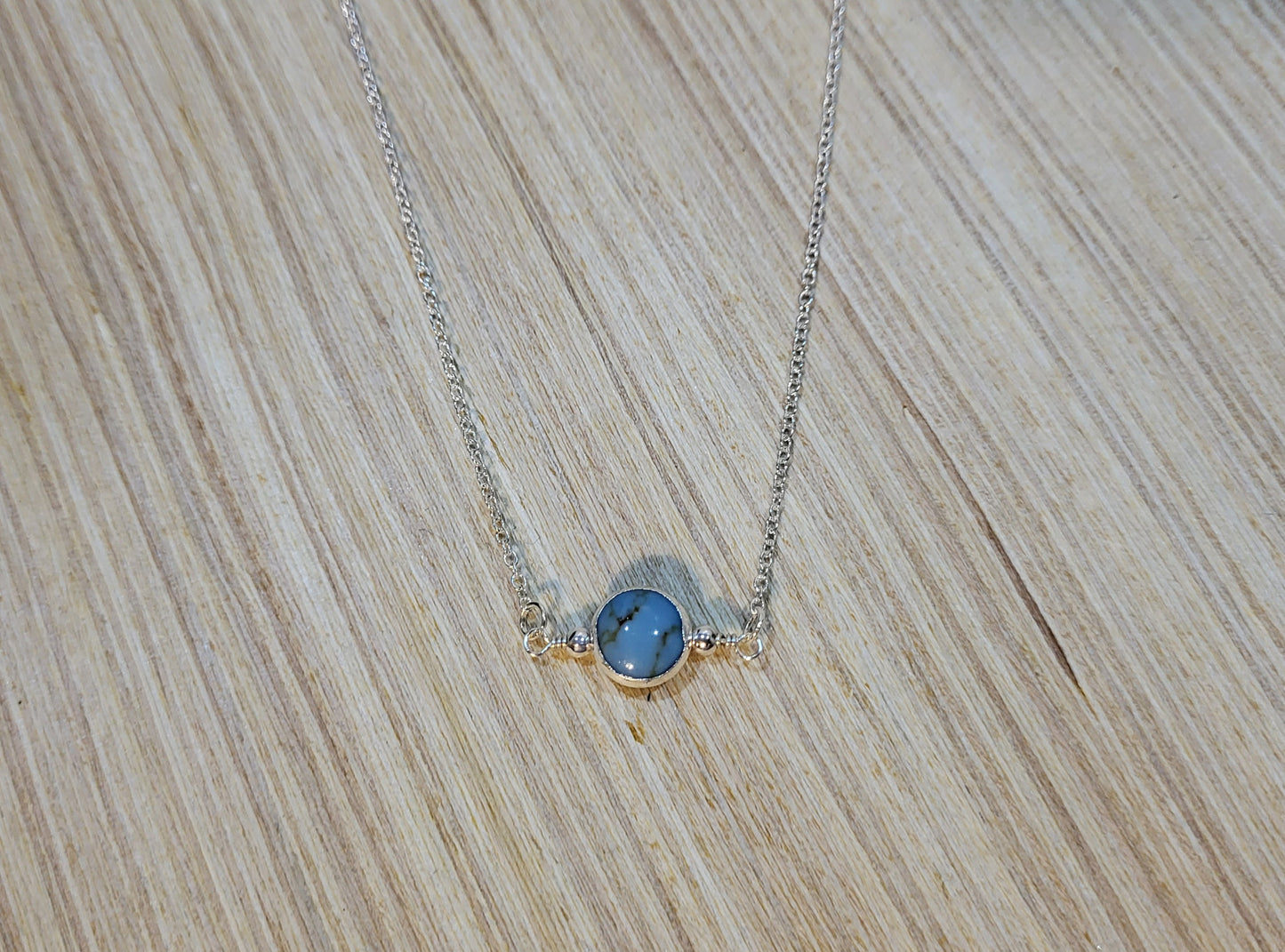 Silver Wrap Turquoise Necklace