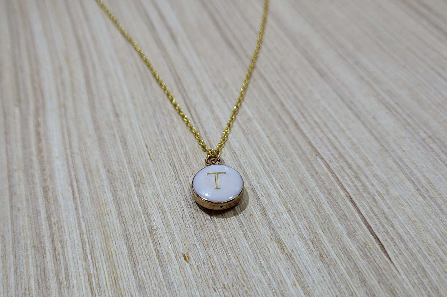 Clam Shell Gold Personalized Necklace