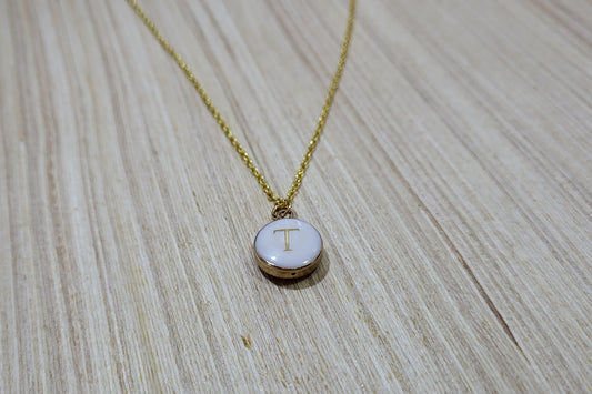 Clam Shell Gold Personalized Necklace