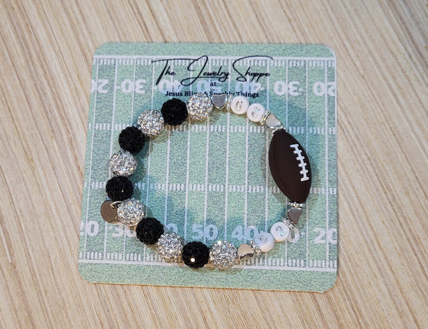 School Spirit Football Bracelets