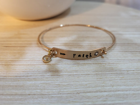 Boho Faith Bangle Bracelet