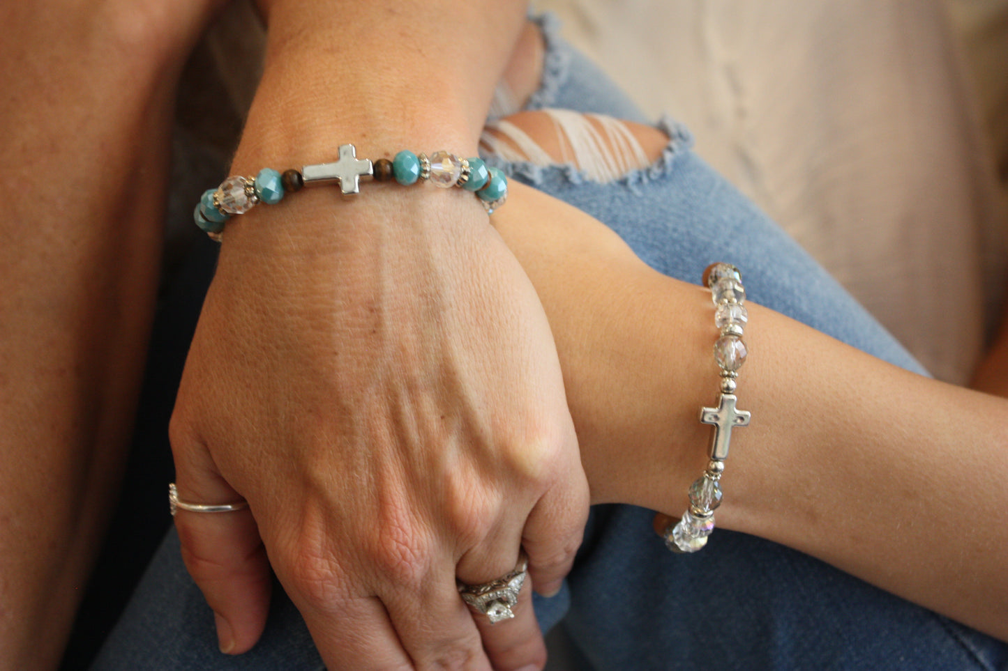 Still Waters Cross Bracelet