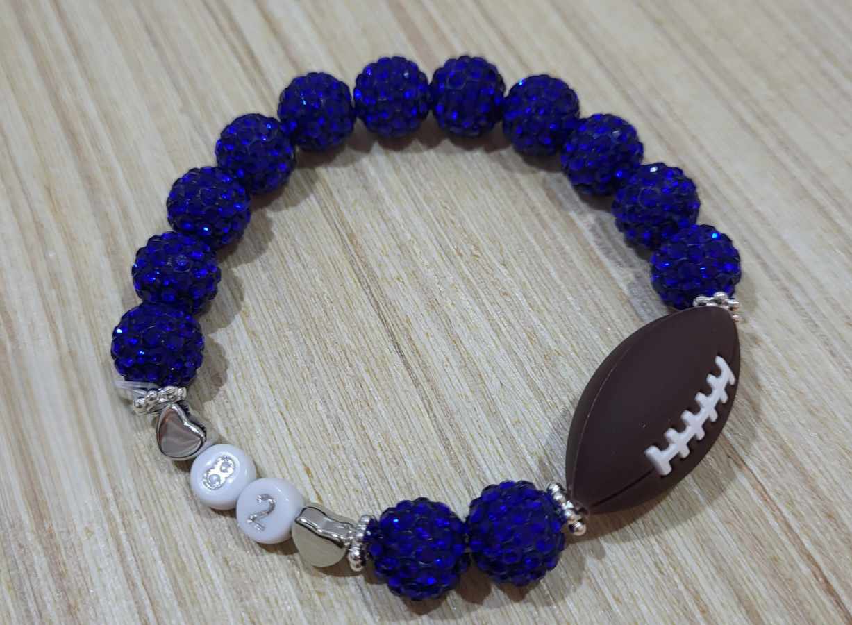 School Spirit Football Bracelets