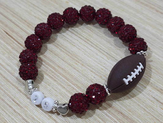 School Spirit Football Bracelets