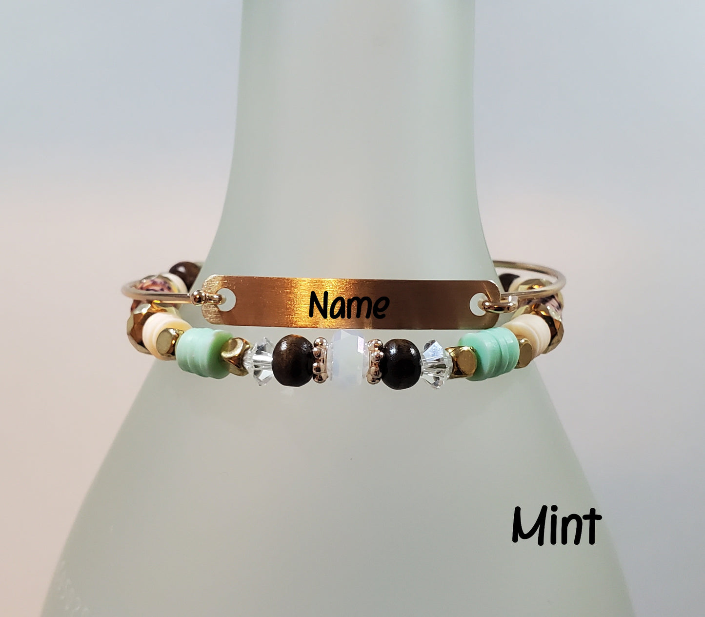 Clay & Crystal Personalized Bracelet Sets