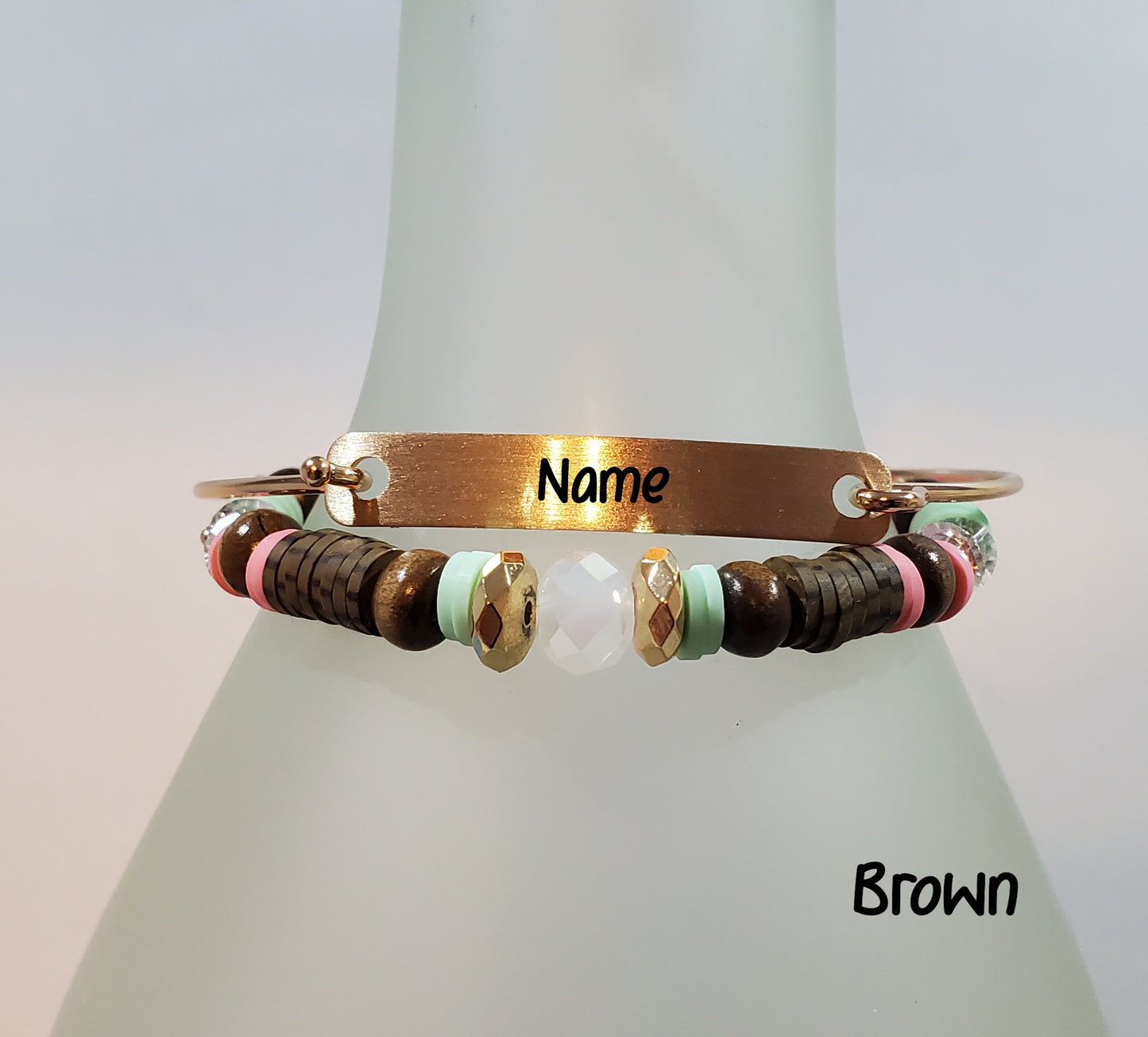 Clay & Crystal Personalized Bracelet Sets