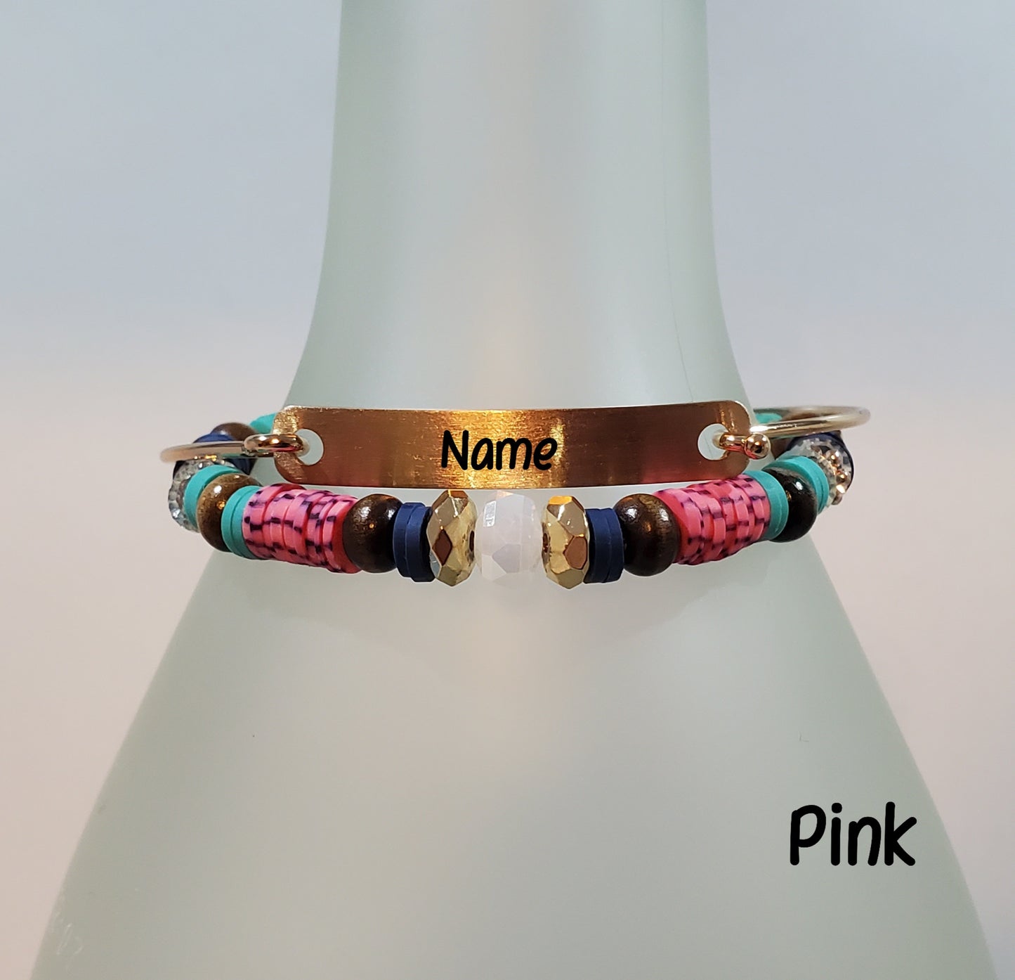 Clay & Crystal Personalized Bracelet Sets